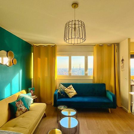 Vue Panoramique Sur Paris : Sublime Appartement Au Centre De Courbevoie Exterior foto
