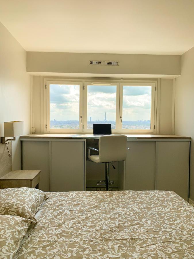 Vue Panoramique Sur Paris : Sublime Appartement Au Centre De Courbevoie Exterior foto