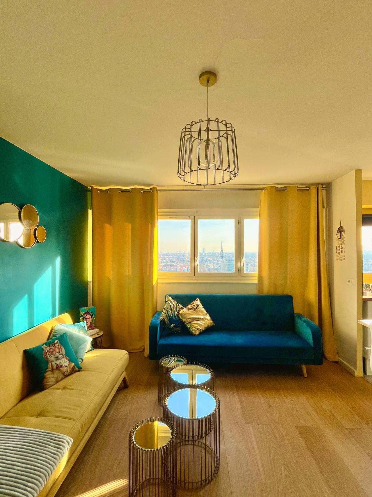Vue Panoramique Sur Paris : Sublime Appartement Au Centre De Courbevoie Exterior foto